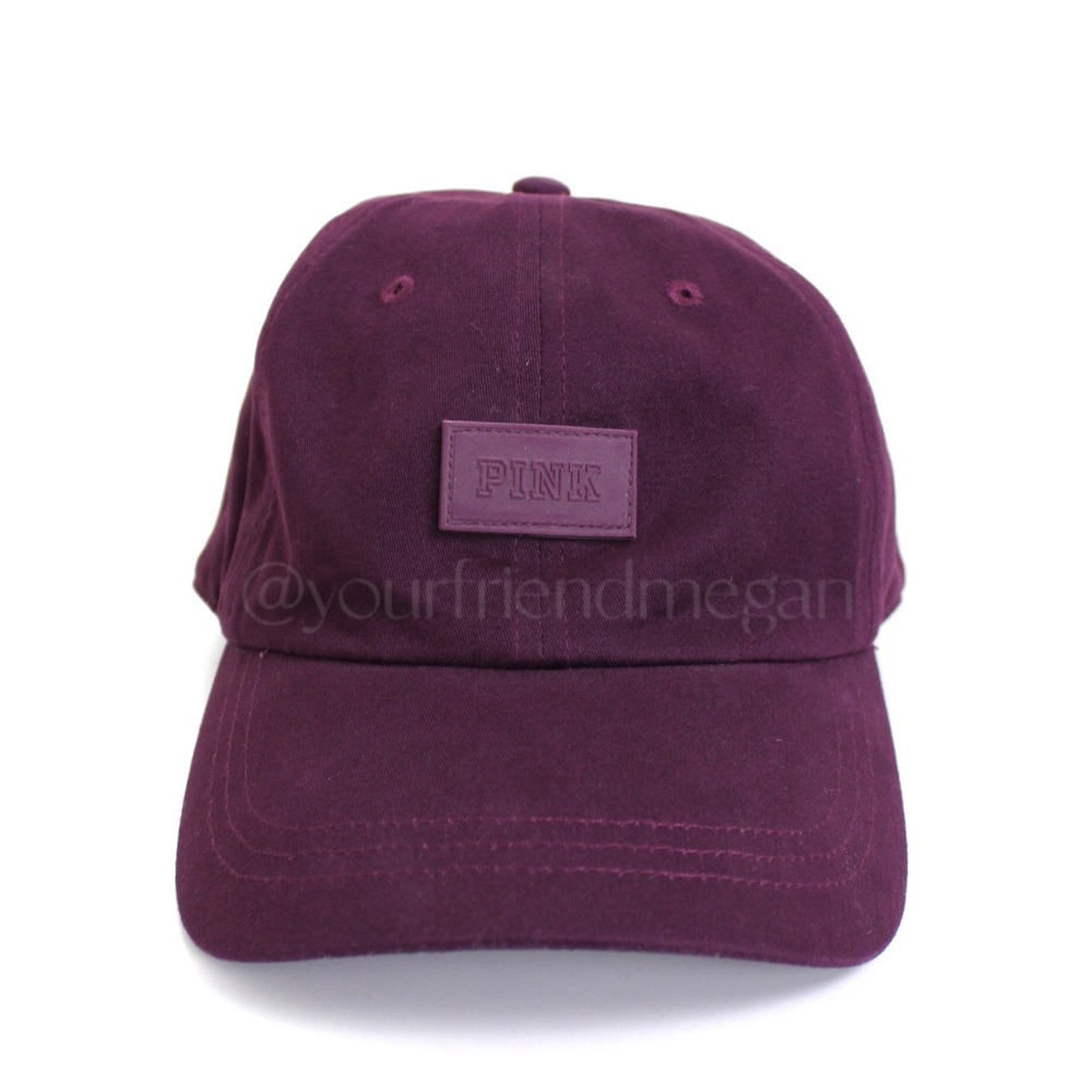 Victoria’s Secret PINK Plum Strap Back Baseball Cap - Picture 2 of 6